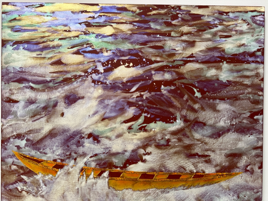 Gerrit Greve (1948-2024, Cardiff by the Sea, CA) Original Acrylic Painting On Canvas Untitled Signed Verso Dated 2008 48' X 48' Estimate $2,300 - $2,900 [Photo 4]