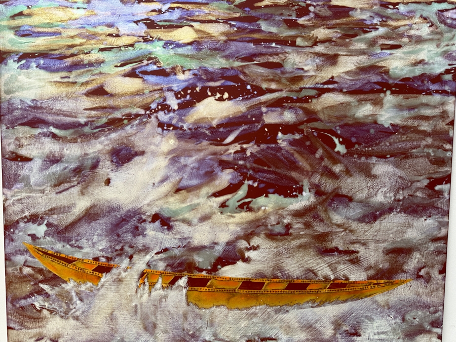 Gerrit Greve (1948-2024, Cardiff by the Sea, CA) Original Acrylic Painting On Canvas Untitled Signed Verso Dated 2008 48' X 48' Estimate $2,300 - $2,900 [Photo 3]