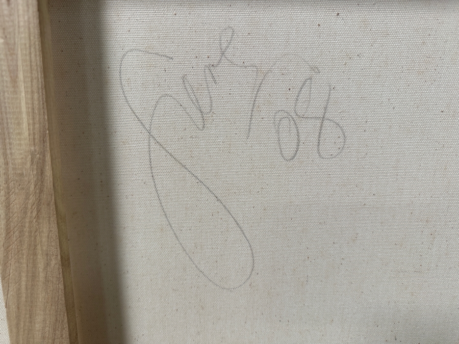 Gerrit Greve (1948-2024, Cardiff by the Sea, CA) Original Acrylic Painting On Canvas Untitled Signed Verso Dated 2008 48' X 48' Estimate $2,300 - $2,900 [Photo 8]