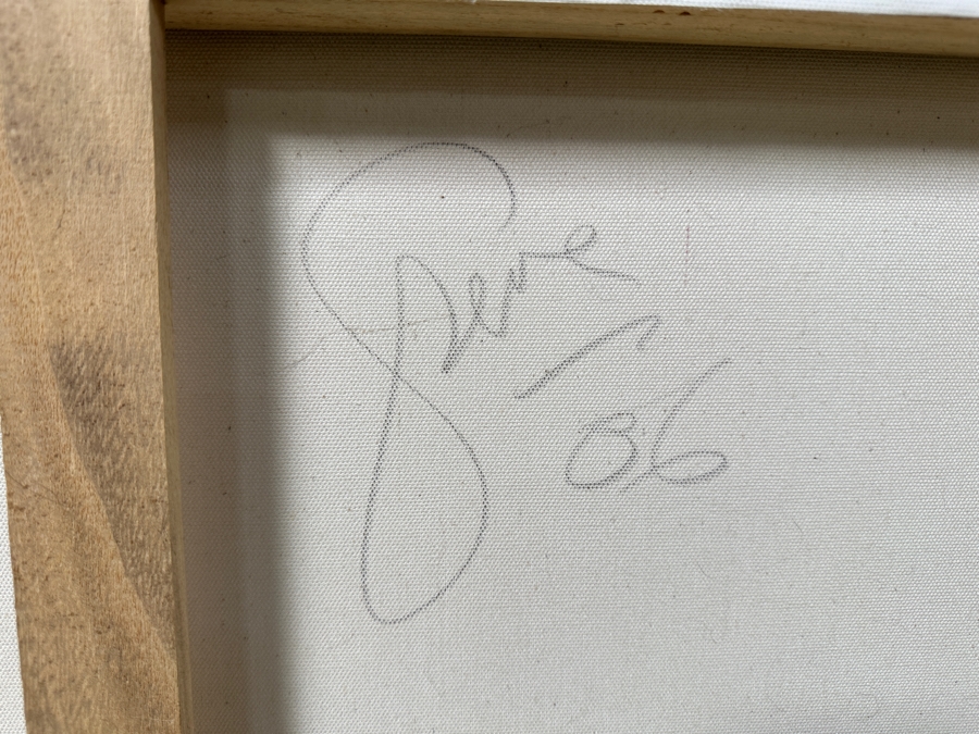 Gerrit Greve (1948-2024, Cardiff by the Sea, CA) Original Acrylic Painting On Canvas Abstract Color Field In Manner Of Mark Rothko Titled '#357' Signed Verso Dated 2006 40' X 60' Estimate $2,400 - $3,000 Retails $6,900 [Photo 8]