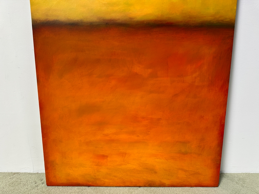Gerrit Greve (1948-2024, Cardiff by the Sea, CA) Original Acrylic Painting On Canvas Abstract Color Field In Manner Of Mark Rothko Titled '#357' Signed Verso Dated 2006 40' X 60' Estimate $2,400 - $3,000 Retails $6,900 [Photo 3]
