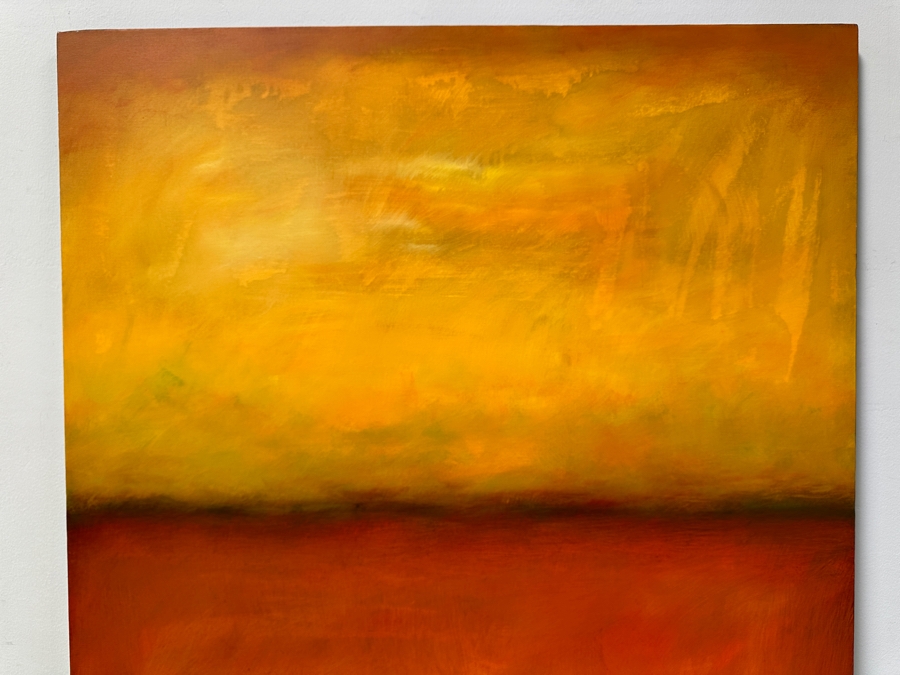 Gerrit Greve (1948-2024, Cardiff by the Sea, CA) Original Acrylic Painting On Canvas Abstract Color Field In Manner Of Mark Rothko Titled '#357' Signed Verso Dated 2006 40' X 60' Estimate $2,400 - $3,000 Retails $6,900 [Photo 4]