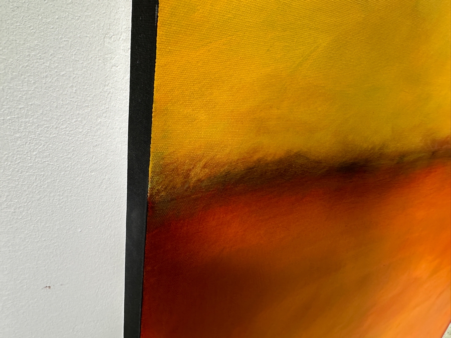 Gerrit Greve (1948-2024, Cardiff by the Sea, CA) Original Acrylic Painting On Canvas Abstract Color Field In Manner Of Mark Rothko Titled '#357' Signed Verso Dated 2006 40' X 60' Estimate $2,400 - $3,000 Retails $6,900 [Photo 5]