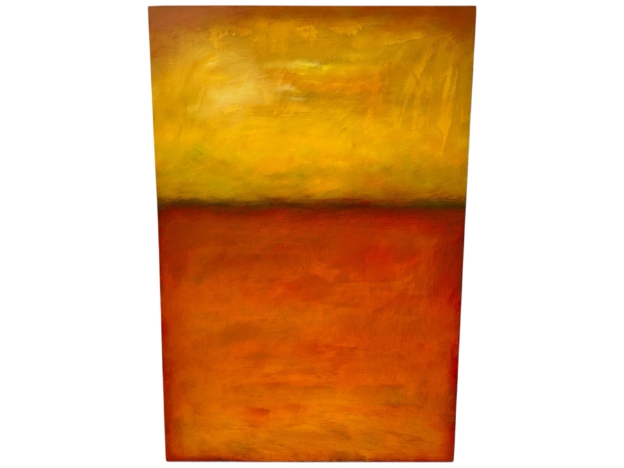 Gerrit Greve (1948-2024, Cardiff by the Sea, CA) Original Acrylic Painting On Canvas Abstract Color Field In Manner Of Mark Rothko Titled '#357' Signed Verso Dated 2006 40' X 60' Estimate $2,400 - $3,000 Retails $6,900