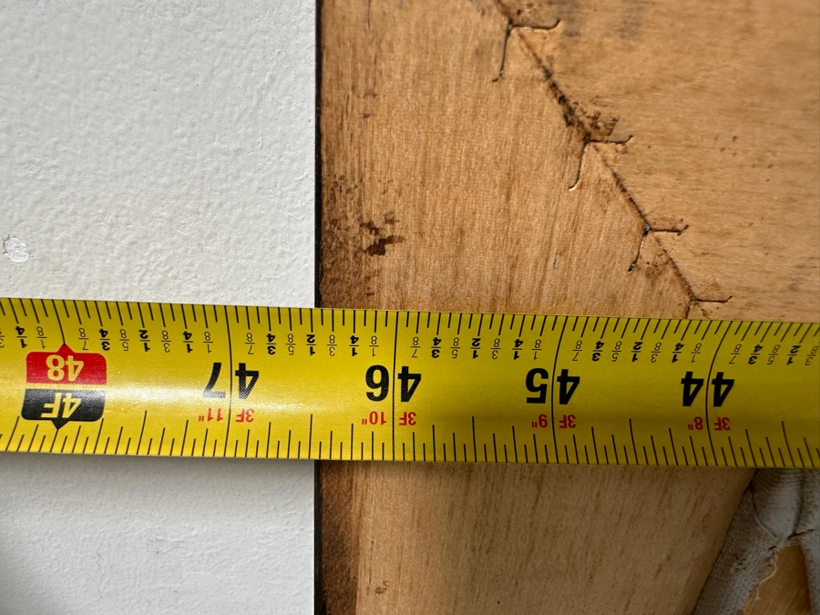 Gerrit Greve (1948-2024, Cardiff by the Sea, CA) Original Acrylic Painting On Canvas Titled 'No More Conversation' With Custom Matching Frame Signed Verso Dated 1994 40' X 36' Framed 46.5 X 42.5 Estimate $2,000 - $2,300 [Photo 15]