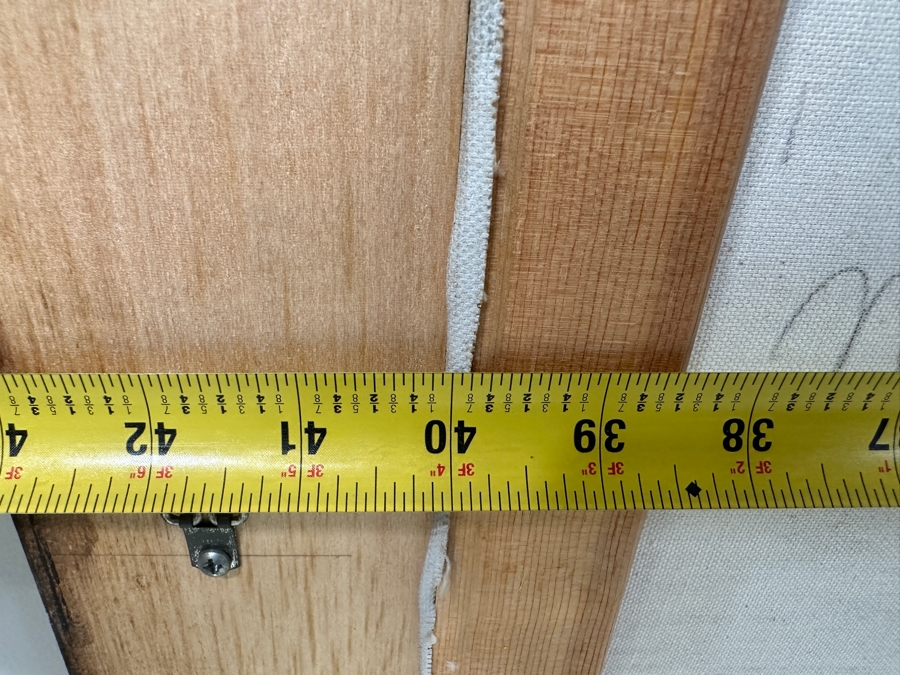 Gerrit Greve (1948-2024, Cardiff by the Sea, CA) Original Acrylic Painting On Canvas Titled 'No More Conversation' With Custom Matching Frame Signed Verso Dated 1994 40' X 36' Framed 46.5 X 42.5 Estimate $2,000 - $2,300 [Photo 13]