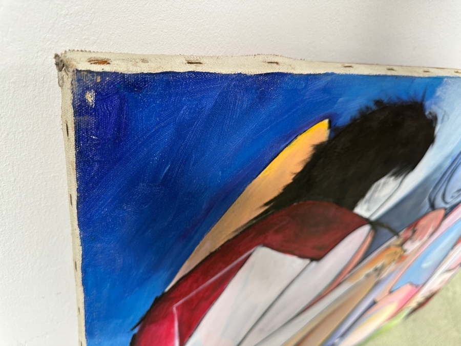 Gerrit Greve (1948-2024, Cardiff by the Sea, CA) Original Acrylic Painting On Canvas Titled 'The Witness' Signed Lower Right 48' X 36' Estimate $1,700 - $2,200 [Photo 9]