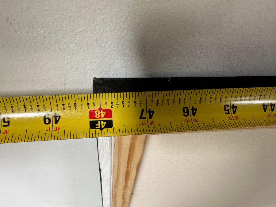 Gerrit Greve (1948-2024, Cardiff by the Sea, CA) Original Acrylic Painting On Canvas Titled 'Creek Reeds 06' Signed Lower Right And Verso Dated 2014 48' X 24' Estimate $1,200 - $1,400 [Photo 9]