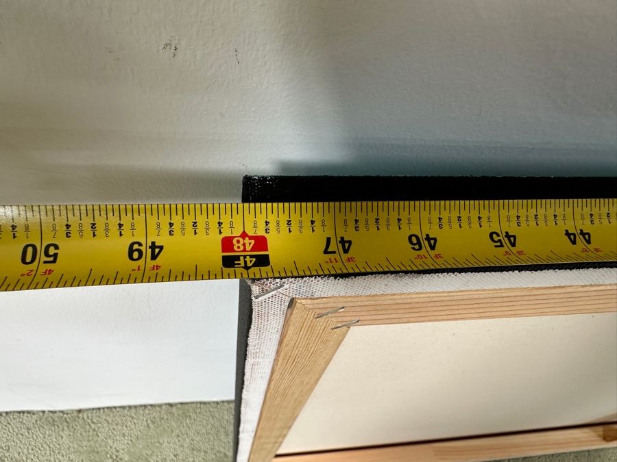 Gerrit Greve (1948-2024, Cardiff by the Sea, CA) Original Acrylic Painting On Canvas Titled 'Early Easter Waters' Signed Lower Right And Verso Dated 2019 48' X 24' Estimate $1,200 - $1,400 [Photo 8]