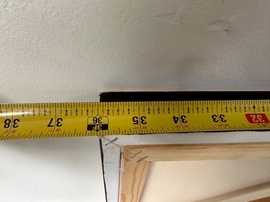 Gerrit Greve (1948-2024, Cardiff by the Sea, CA) Original Acrylic Painting On Canvas Abstract Color Field In Manner Of Mark Rothko Titled '#824' Signed Verso Dated 2019 36' X 36' Estimate $1,300 - $1,600 [Photo 7]