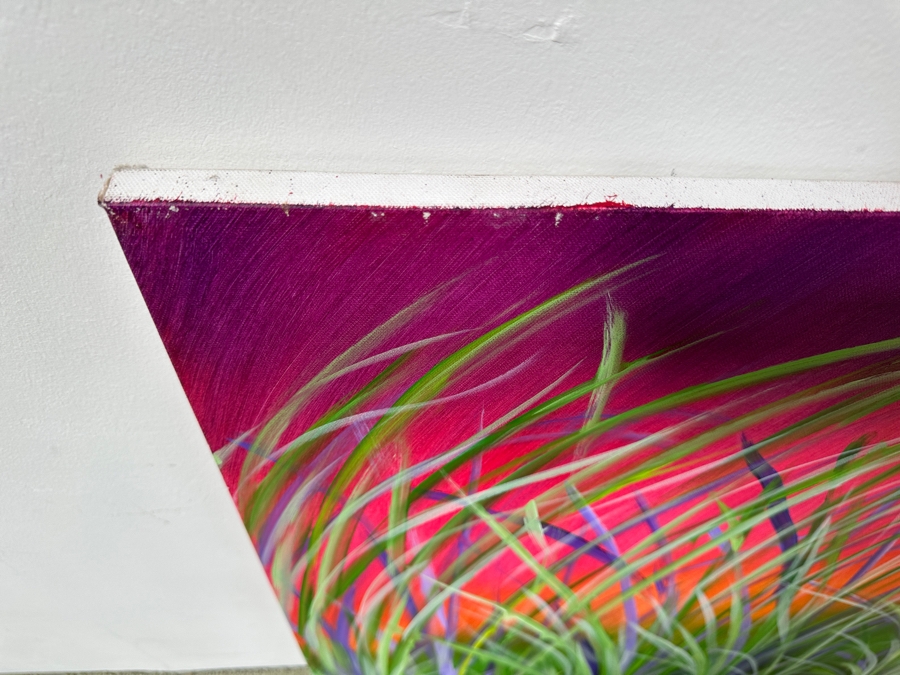 Gerrit Greve (1948-2024, Cardiff by the Sea, CA) Original Acrylic Painting On Canvas Untitled Signed Verso Dated 2021 36' X 36' Estimate $1,300 - $1,600 [Photo 4]