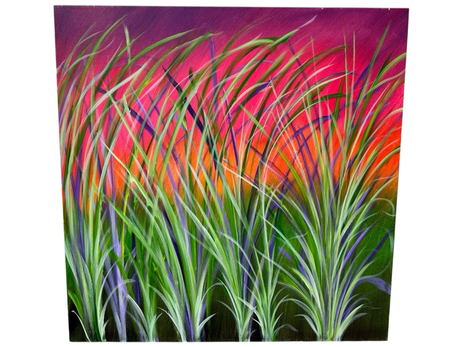 Gerrit Greve (1948-2024, Cardiff by the Sea, CA) Original Acrylic Painting On Canvas Untitled Signed Verso Dated 2021 36' X 36' Estimate $1,300 - $1,600