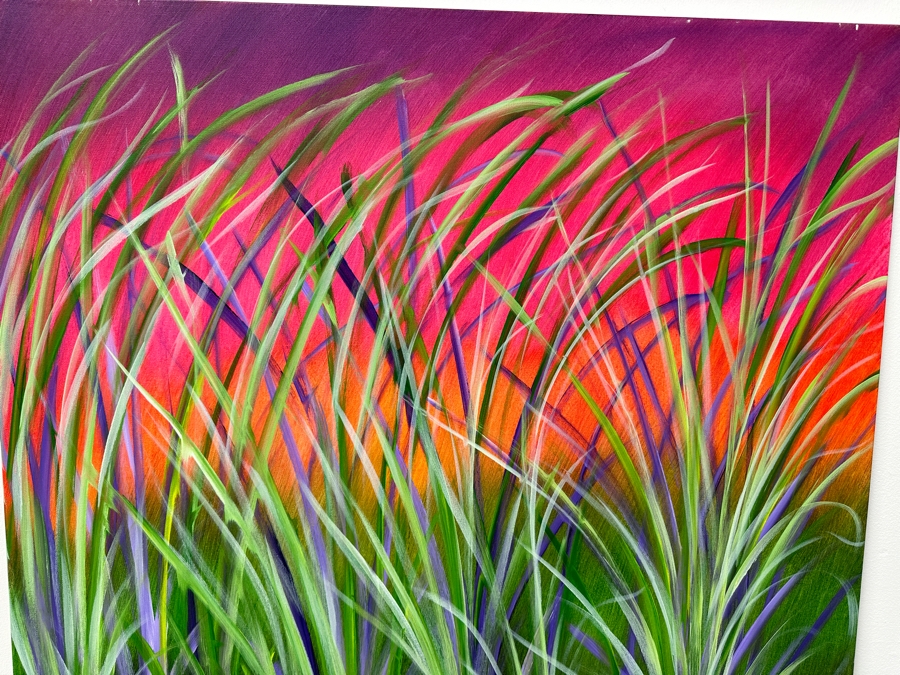 Gerrit Greve (1948-2024, Cardiff by the Sea, CA) Original Acrylic Painting On Canvas Untitled Signed Verso Dated 2021 36' X 36' Estimate $1,300 - $1,600 [Photo 3]