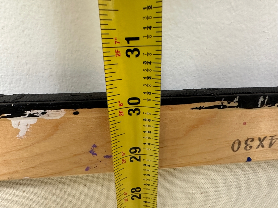 Gerrit Greve (1948-2024, Cardiff by the Sea, CA) Original Acrylic Mixed Media Sand Painting On Canvas '1993 San Diego Music Awards' Signed Verso 24' x 30' Estimate $700 - $900 [Photo 11]