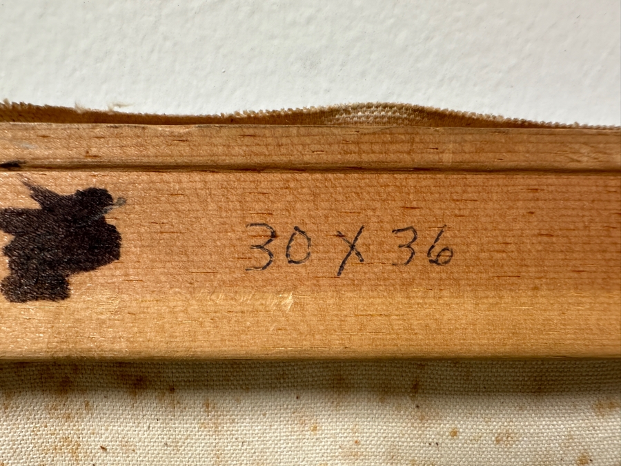 Gerrit Greve (1948-2024, Cardiff by the Sea, CA) Original Acrylic Painting On Canvas Titled “Linda #2” Signed Bottom Left 30” X 36' Estimate $1,100 - $1,350 [Photo 9]