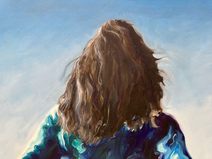 Gerrit Greve (1948-2024, Cardiff by the Sea, CA) Original Acrylic Painting On Canvas Titled “Linda #2” Signed Bottom Left 30” X 36' Estimate $1,100 - $1,350 [Photo 3]