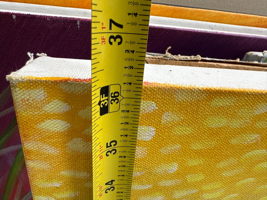 Gerrit Greve (1948-2024, Cardiff by the Sea, CA) Original Acrylic Painting On Canvas Titled “Mindscape #174” Signed Bottom Left and Verso Dated 7-11-2021 36” X 36' Estimate $1,300 - $1,600 [Photo 9]