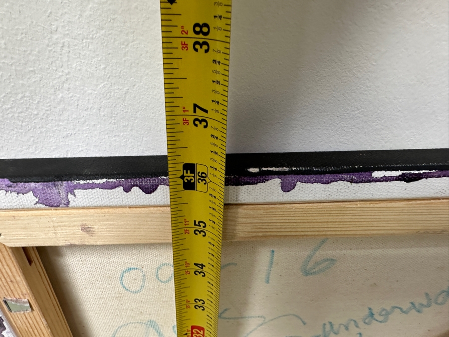 Gerrit Greve (1948-2024, Cardiff by the Sea, CA) Original Acrylic Painting On Canvas Titled “Underwater 09-16” Signed Verso Dated 2020 36” X 36' Estimate $1,300 - $1,600 [Photo 9]