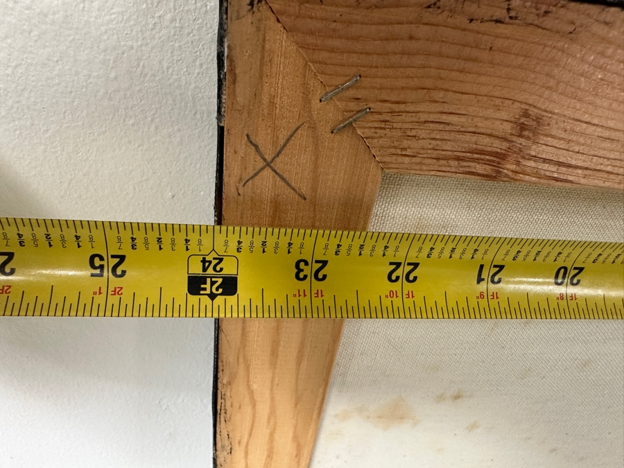 Gerrit Greve (1948-2024, Cardiff by the Sea, CA) Original Acrylic Drip Painting On Canvas Titled “Star Dollar” Signed Bottom Right 24” X 36' Estimate $900 - $1,100 [Photo 9]