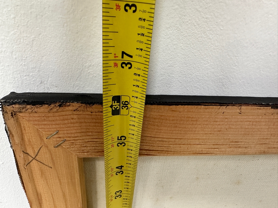 Gerrit Greve (1948-2024, Cardiff by the Sea, CA) Original Acrylic Drip Painting On Canvas Titled “Star Dollar” Signed Bottom Right 24” X 36' Estimate $900 - $1,100 [Photo 10]