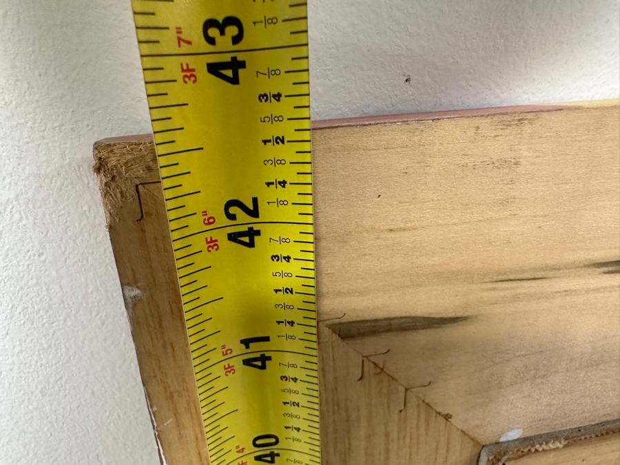 Gerrit Greve (1948-2024, Cardiff by the Sea, CA) Original Acrylic Painting On Canvas Titled “Elegy #48: The Dream” with Custom Matching Frame Signed Bottom Right Dated 1994 18” X 36” Framed: 24” x 42.5” Estimate $650 - $800 [Photo 14]