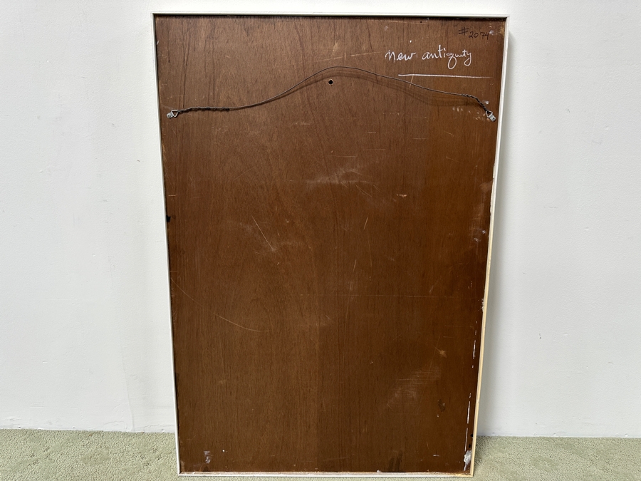 Gerrit Greve (1948-2024, Cardiff by the Sea, CA) Original Acrylic Painting On Board Titled “New Antiquity” Signed Bottom Right 30” x 43.5” Estimate $1,300 - $1,600 [Photo 8]