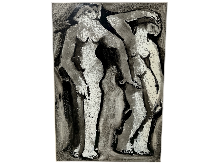 Gerrit Greve (1948-2024, Cardiff by the Sea, CA) Original Acrylic Painting On Board Titled “New Antiquity” Signed Bottom Right 30” x 43.5” Estimate $1,300 - $1,600