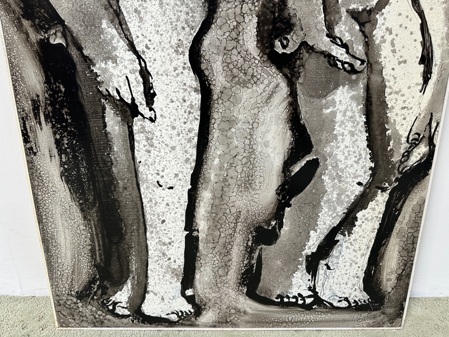 Gerrit Greve (1948-2024, Cardiff by the Sea, CA) Original Acrylic Painting On Board Titled “New Antiquity” Signed Bottom Right 30” x 43.5” Estimate $1,300 - $1,600 [Photo 6]