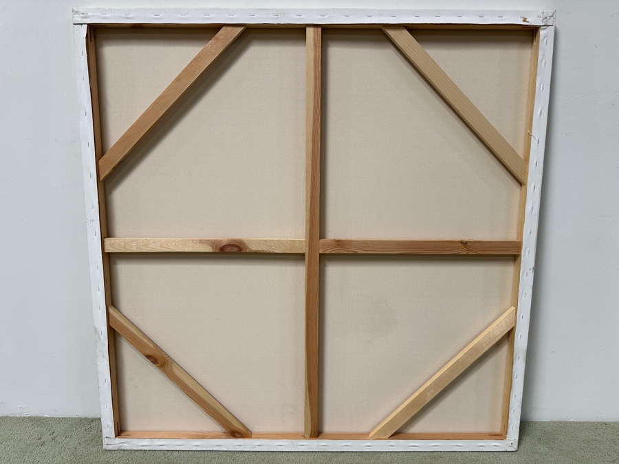 Gerrit Greve (1948-2024, Cardiff by the Sea, CA) Original Acrylic Painting On Canvas Signed Bottom Left 48” X 48” Estimate $2,300 - $2,900 [Photo 6]