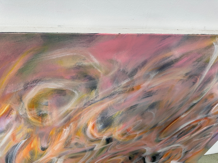 Gerrit Greve (1948-2024, Cardiff by the Sea, CA) Original Acrylic Painting On Canvas Signed Bottom Left 48” X 48” Estimate $2,300 - $2,900 [Photo 5]