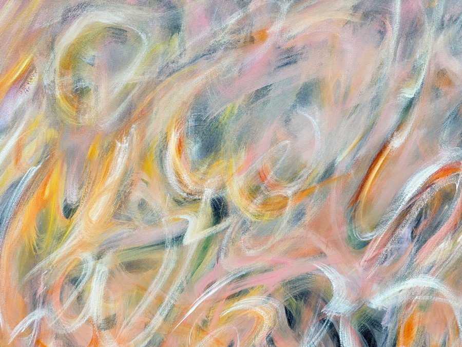 Gerrit Greve (1948-2024, Cardiff by the Sea, CA) Original Acrylic Painting On Canvas Signed Bottom Left 48” X 48” Estimate $2,300 - $2,900 [Photo 3]