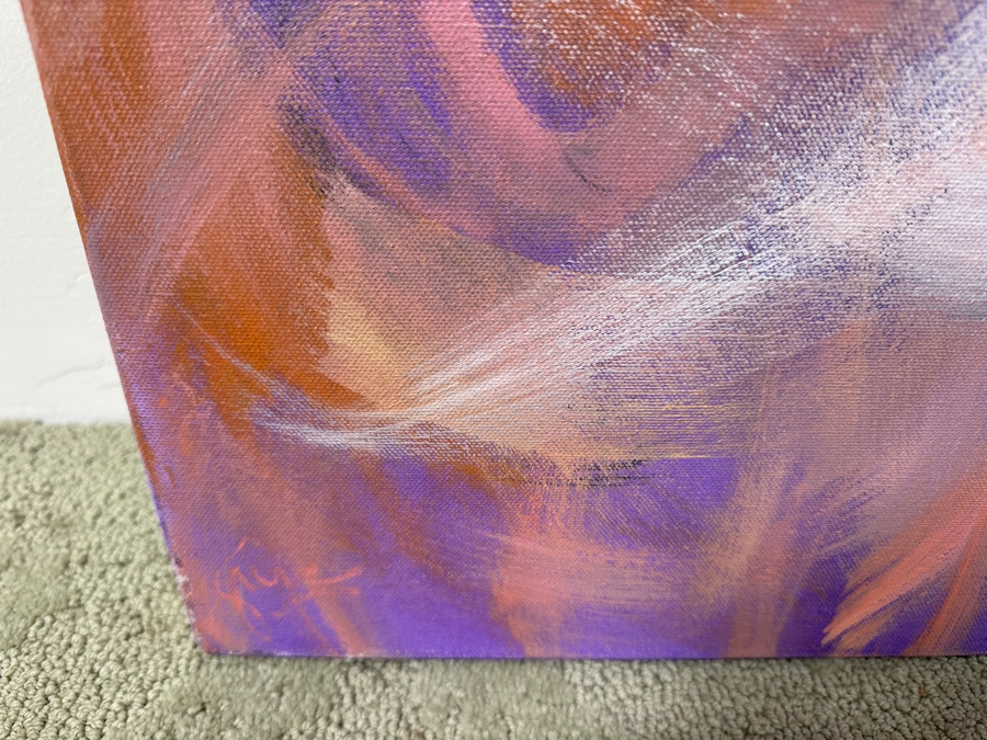 Gerrit Greve (1948-2024, Cardiff by the Sea, CA) Original Acrylic Painting On Canvas Signed Bottom Left 48” X 48” Estimate $2,300 - $2,900 [Photo 4]