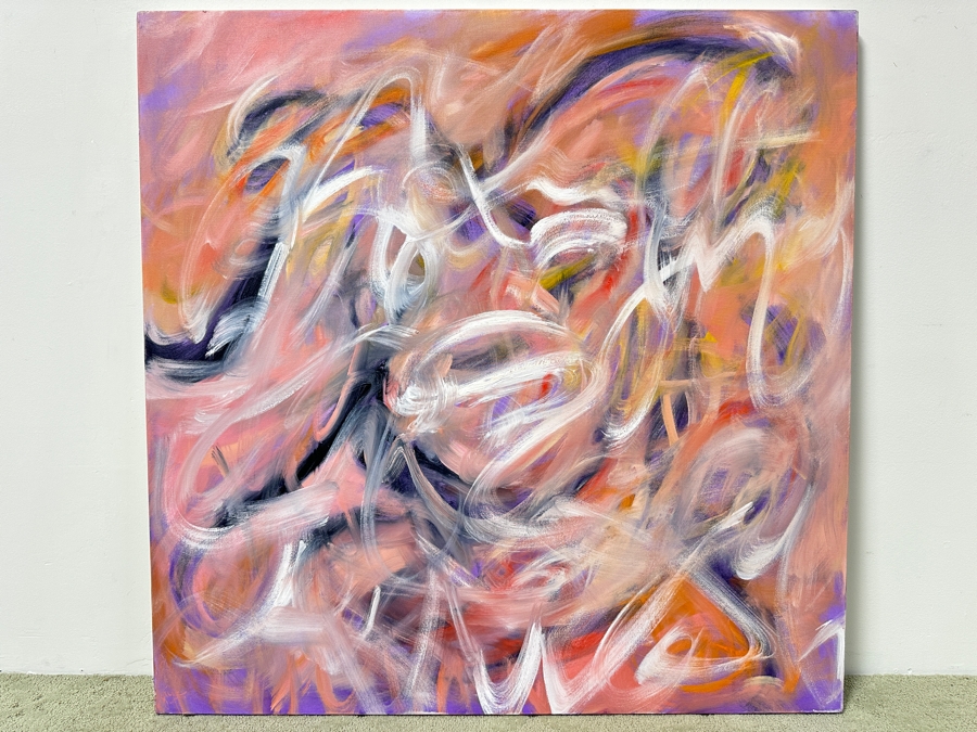 Gerrit Greve (1948-2024, Cardiff by the Sea, CA) Original Acrylic Painting On Canvas Signed Bottom Left 48” X 48” Estimate $2,300 - $2,900 [Photo 2]