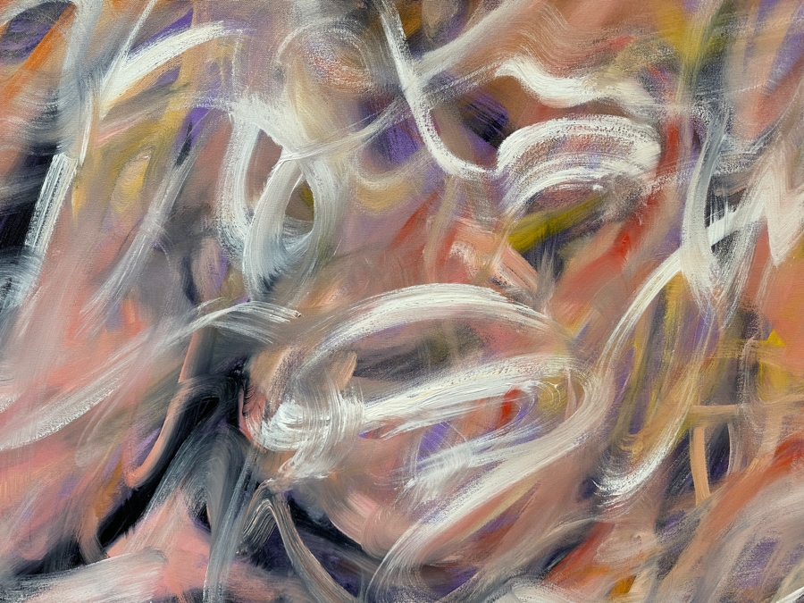 Gerrit Greve (1948-2024, Cardiff by the Sea, CA) Original Acrylic Painting On Canvas Signed Bottom Left 48” X 48” Estimate $2,300 - $2,900 [Photo 3]