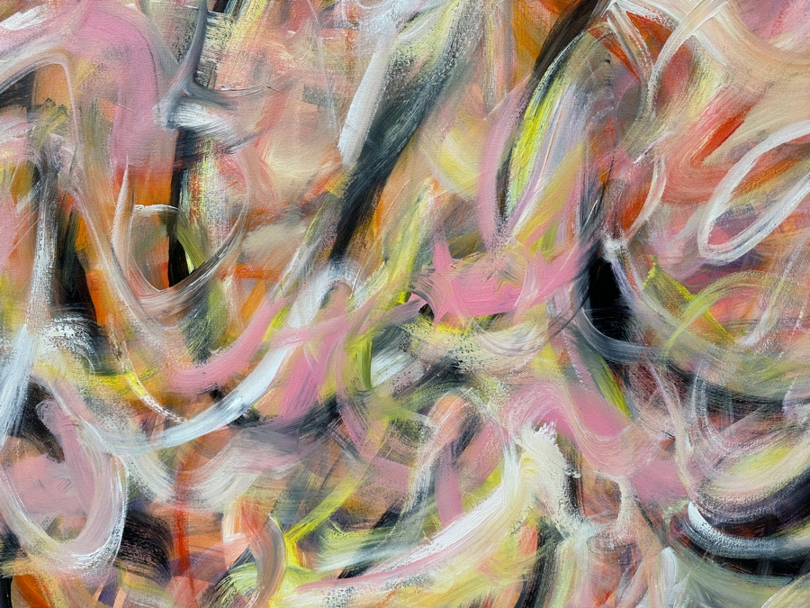 Gerrit Greve (1948-2024, Cardiff by the Sea, CA) Original Acrylic Painting On Canvas Signed Bottom Left 48” X 48” Estimate $2,300 - $2,900 [Photo 2]