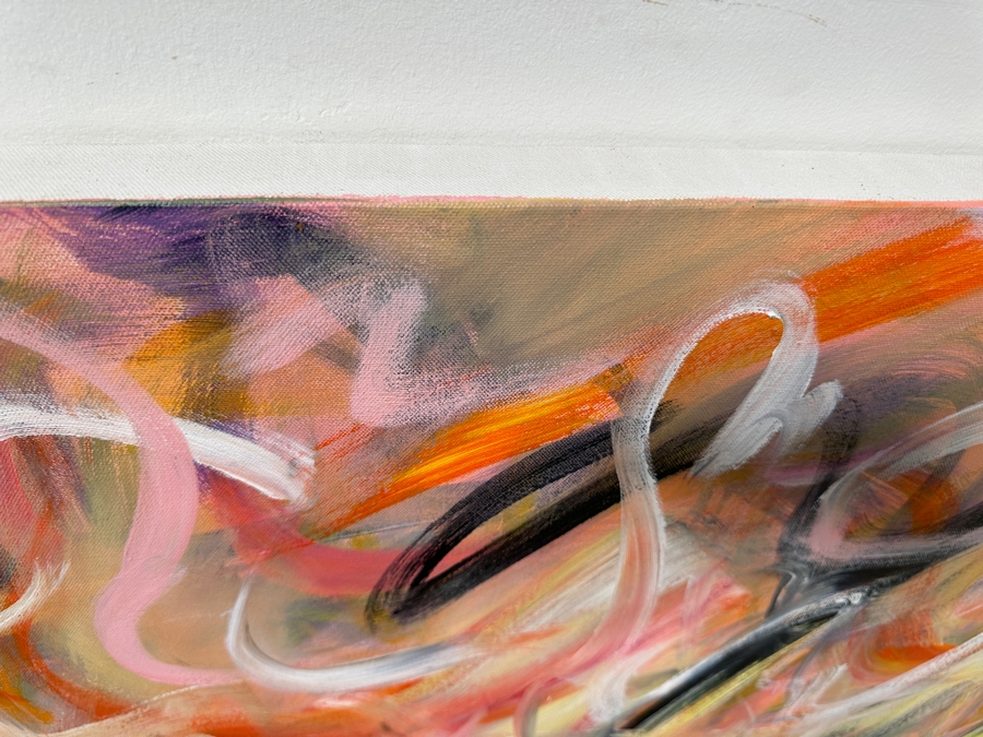 Gerrit Greve (1948-2024, Cardiff by the Sea, CA) Original Acrylic Painting On Canvas Signed Bottom Left 48” X 48” Estimate $2,300 - $2,900 [Photo 4]