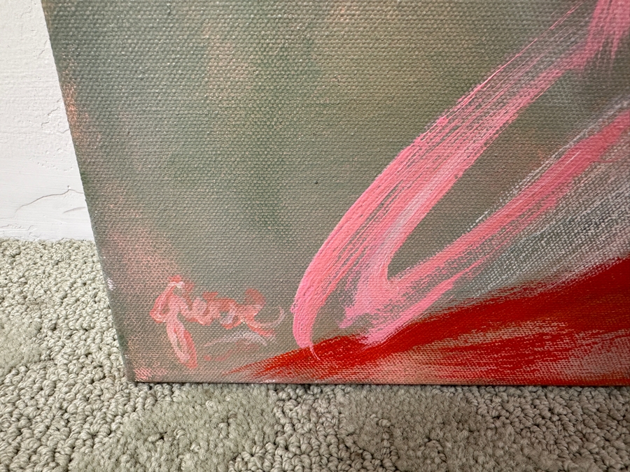 Gerrit Greve (1948-2024, Cardiff by the Sea, CA) Original Acrylic Painting On Canvas Signed Bottom Left 48” X 48” Estimate $2,300 - $2,900 [Photo 3]