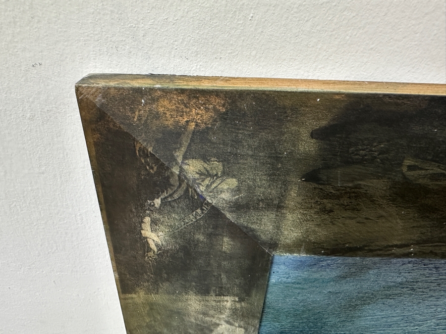 Gerrit Greve (1948-2024, Cardiff by the Sea, CA) Original Acrylic Painting On Canvas Titled “Elegy #3: Inner Light” Matching Frame with Carbon Transfers Signed Verso Dated 1993/1998 40” X 48” Framed: 46.5” x 54.5” Estimate $1,900 - $2,400 Retails $6,000 [Photo 12]