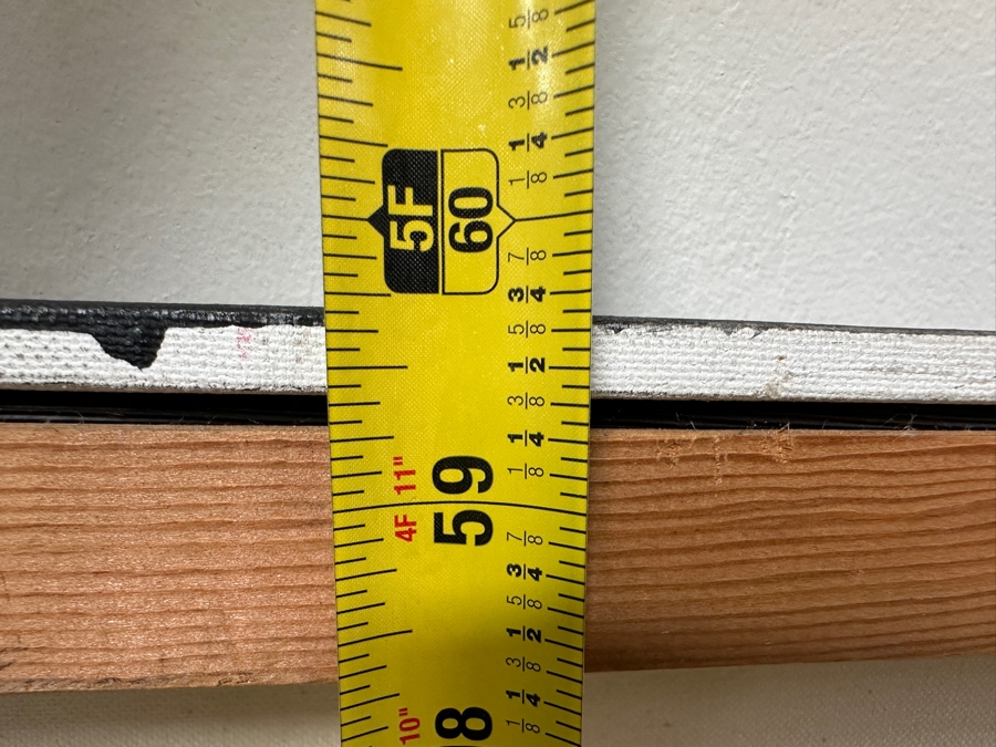 Gerrit Greve (1948-2024, Cardiff by the Sea, CA) Original Acrylic Painting with Carbon Transfers On Canvas Untitled Signed Bottom Left 48” x 40” Estimate $2,900 - $3,600 [Photo 18]