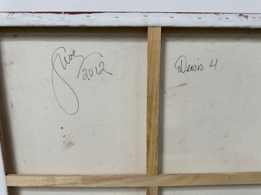 Gerrit Greve (1948-2024, Cardiff by the Sea, CA) Original Acrylic Icon Painting On Canvas Titled “Deisis 4” Signed Verso Dated 2012 40” X 60” Estimate $2,400 - $3,000 [Photo 10]