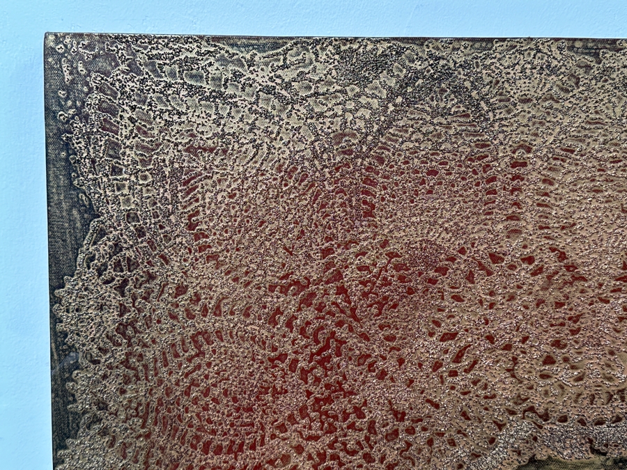 Gerrit Greve (1948-2024, Cardiff by the Sea, CA) Original Acrylic Icon Painting On Canvas Titled “Deisis 4” Signed Verso Dated 2012 40” X 60” Estimate $2,400 - $3,000 [Photo 7]