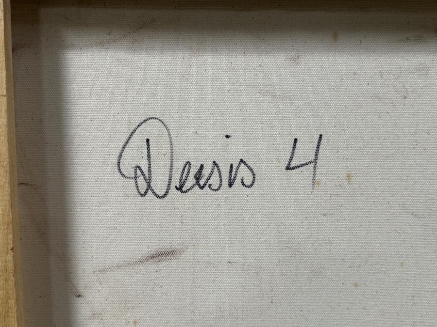 Gerrit Greve (1948-2024, Cardiff by the Sea, CA) Original Acrylic Icon Painting On Canvas Titled “Deisis 4” Signed Verso Dated 2012 40” X 60” Estimate $2,400 - $3,000 [Photo 12]