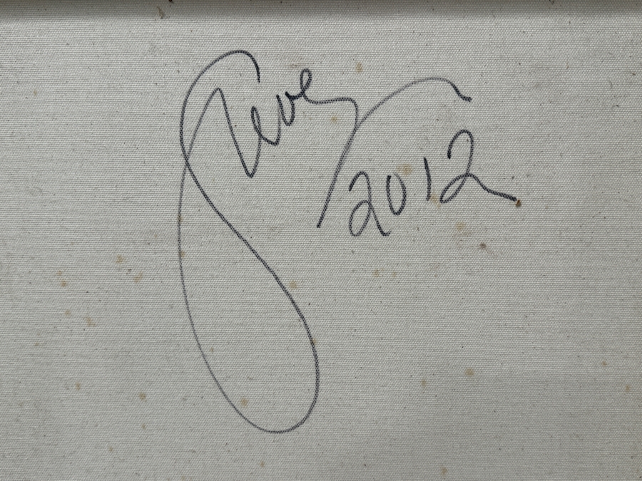 Gerrit Greve (1948-2024, Cardiff by the Sea, CA) Original Acrylic Icon Painting On Canvas Titled “Deisis 4” Signed Verso Dated 2012 40” X 60” Estimate $2,400 - $3,000 [Photo 11]