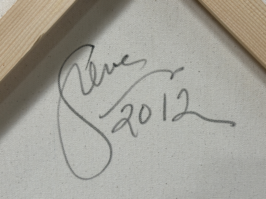 Gerrit Greve (1948-2024, Cardiff by the Sea, CA) Original Acrylic Spirit Boat Painting On Canvas Titled 'Voyage 87” Signed Verso Dated 2012 36” X 60” Estimate $2,200 - $2,700 [Photo 10]