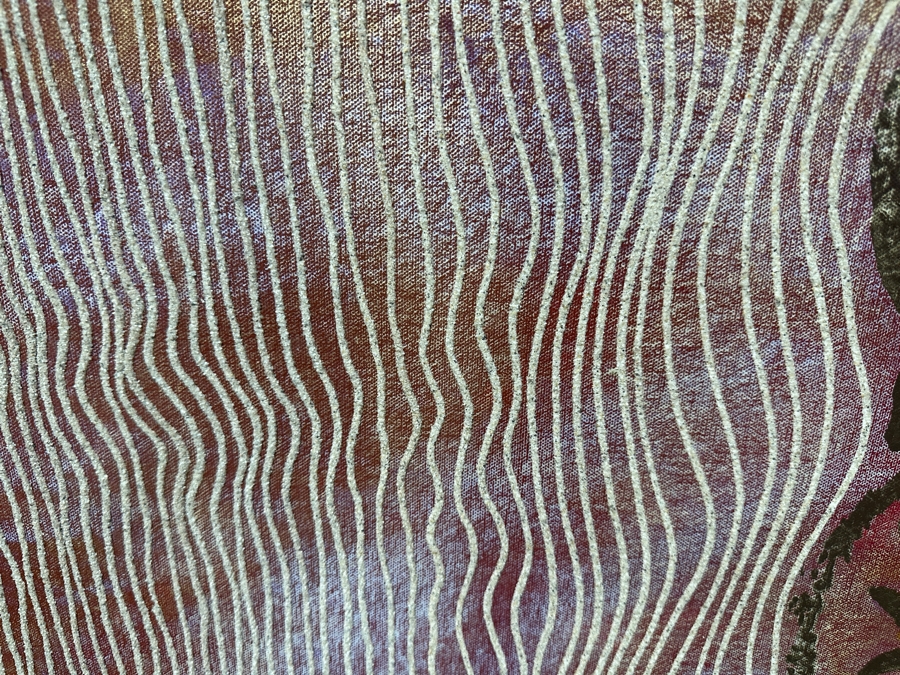 Gerrit Greve (1948-2024, Cardiff by the Sea, CA) Original Acrylic Mixed Media Sand Painting On Canvas Untitled Signed Verso Dated 2007 60” X 48” Estimate $2,900 - $3,600 [Photo 5]