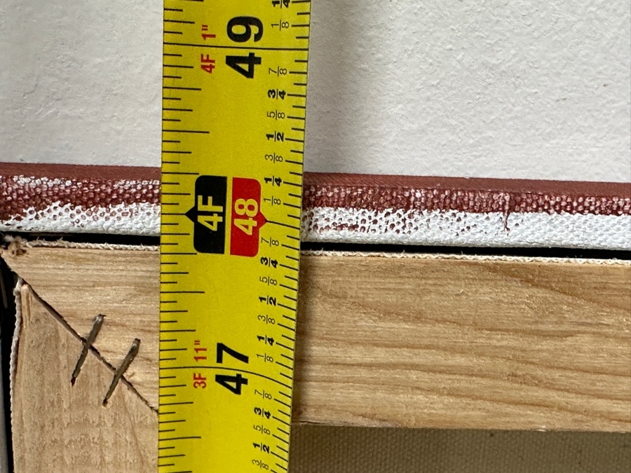 Gerrit Greve (1948-2024, Cardiff by the Sea, CA) Original Acrylic Mixed Media Sand Painting On Canvas Untitled Signed Verso Dated 2007 60” X 48” Estimate $2,900 - $3,600 [Photo 10]