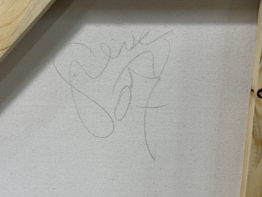 Gerrit Greve (1948-2024, Cardiff by the Sea, CA) Original Acrylic Mixed Media Sand Painting On Canvas Untitled Signed Verso Dated 2007 60” X 48” Estimate $2,900 - $3,600 [Photo 8]