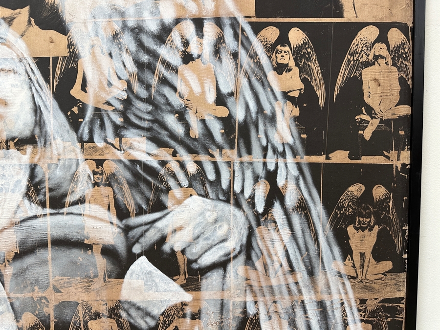 Gerrit Greve (1948-2024, Cardiff by the Sea, CA) Original Acrylic Painting with Carbon Transfers On Canvas Titled “Passage 6” Signed Verso Dated 1996 48” x 48” Estimate $2,300 - $2,900 [Photo 7]