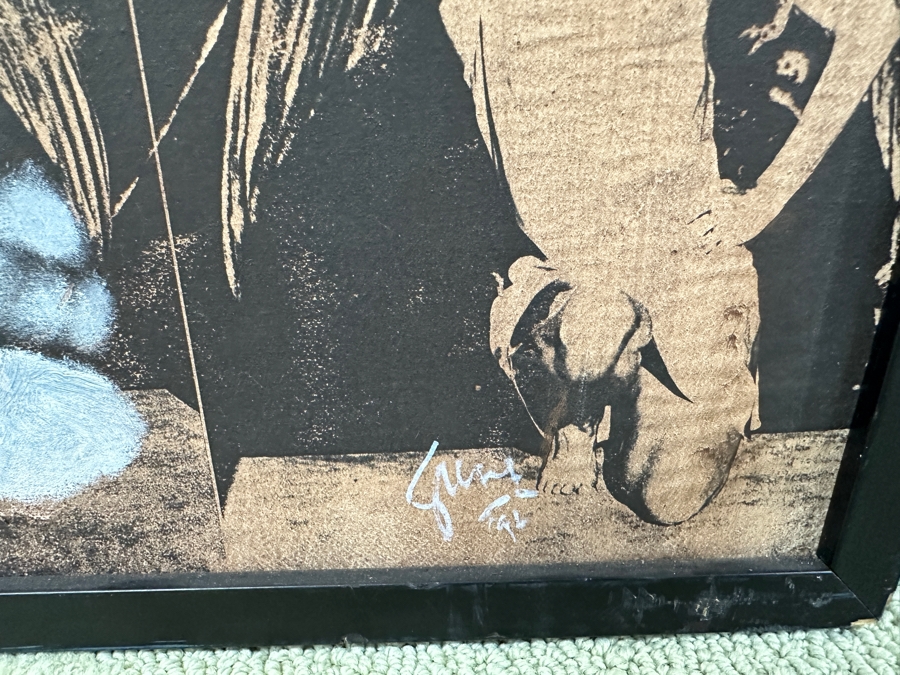 Gerrit Greve (1948-2024, Cardiff by the Sea, CA) Original Acrylic Painting with Carbon Transfers On Canvas Titled “Passage 6” Signed Verso Dated 1996 48” x 48” Estimate $2,300 - $2,900 [Photo 13]