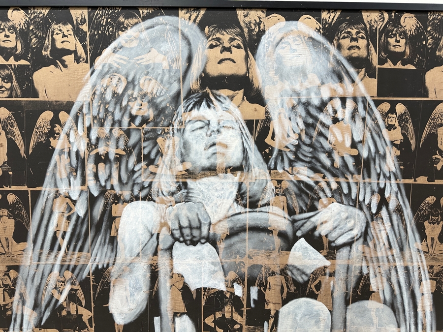 Gerrit Greve (1948-2024, Cardiff by the Sea, CA) Original Acrylic Painting with Carbon Transfers On Canvas Titled “Passage 6” Signed Verso Dated 1996 48” x 48” Estimate $2,300 - $2,900 [Photo 3]